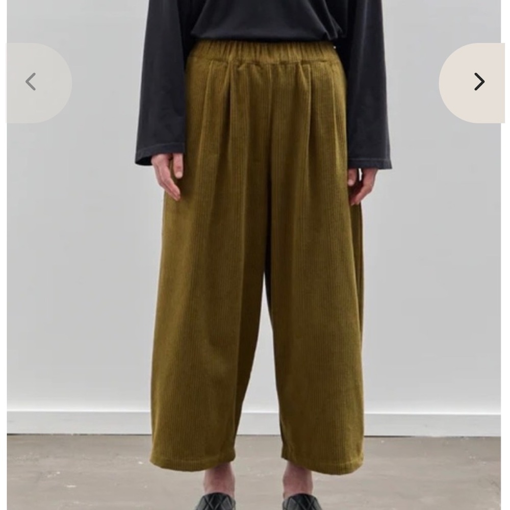 black crane corduroy pants